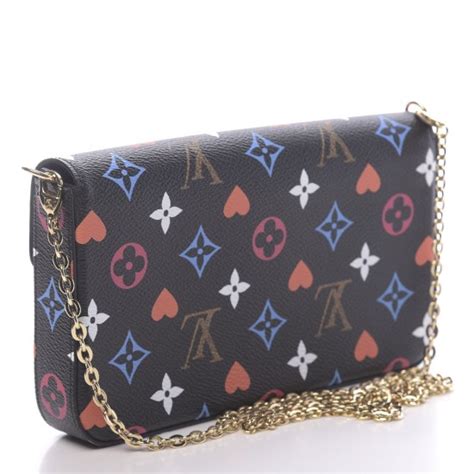 louis vuitton game on felicie|louis vuitton chain wallet felicie.